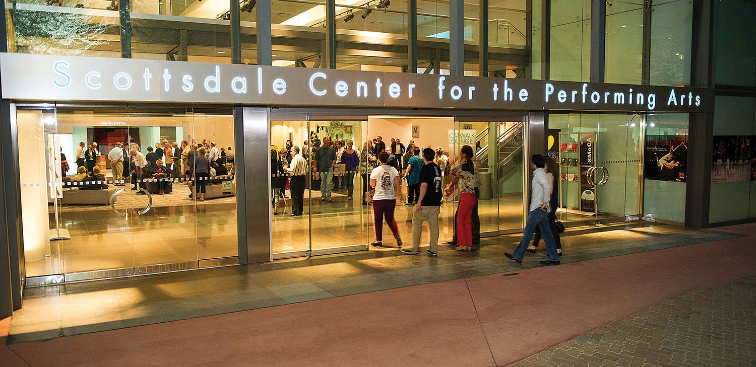 Outside of Scottsdale Center for the Performing Arts